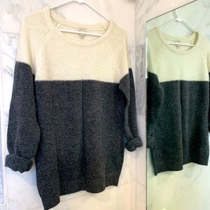 Gray & White Two Toned Sweater (Small)